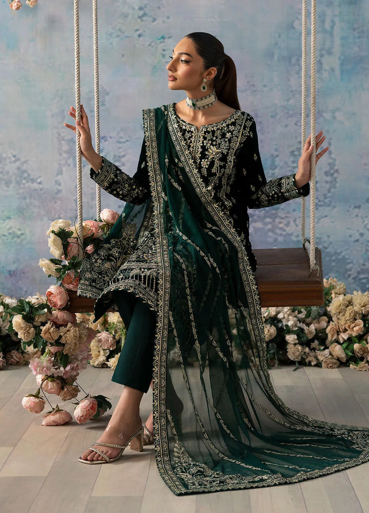 Celeste by Gulaal Embroidered Velvet Suit Unstitched 3 Piece GL-UV-24-04 Eden - Formal Collection