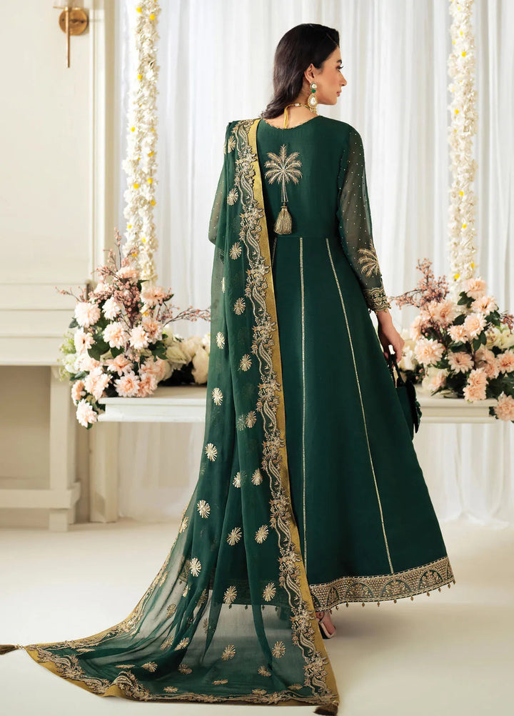 Celine by Alizeh Fashion Embroidered Chiffon Suit Unstitched 3 Piece AFB25C D-03 Citrus - Formals Collection