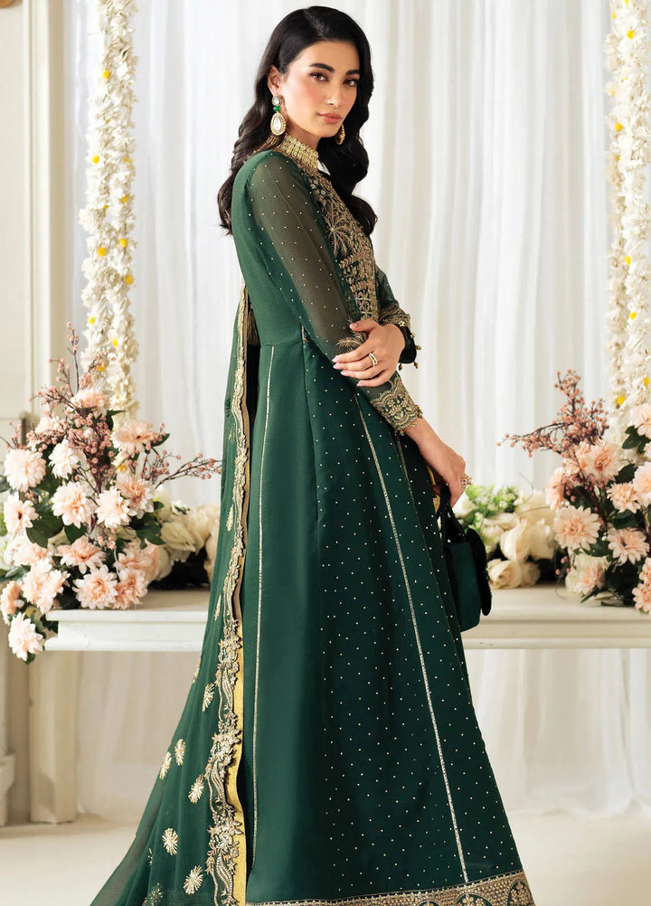 Celine by Alizeh Fashion Embroidered Chiffon Suit Unstitched 3 Piece AFB25C D-03 Citrus - Formals Collection