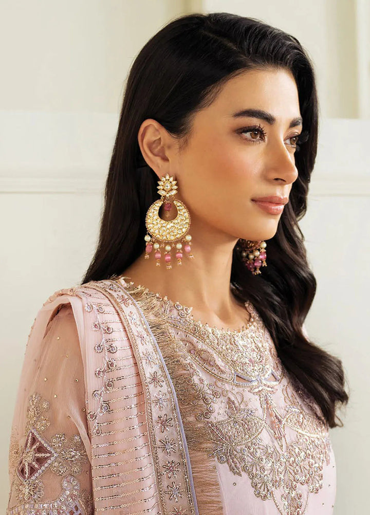 Celine by Alizeh Fashion Embroidered Chiffon Suit Unstitched 3 Piece AFB25C D-06 Izna - Formals Collection