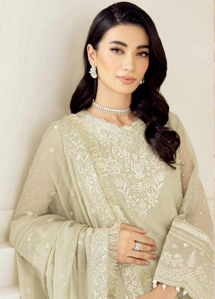 Celine by Alizeh Fashion Embroidered Chiffon Suit Unstitched 3 Piece AFB25C D-08 Neo - Formals Collection