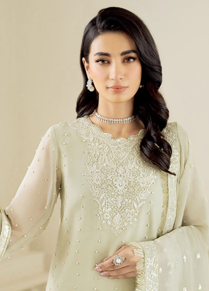 Celine by Alizeh Fashion Embroidered Chiffon Suit Unstitched 3 Piece AFB25C D-08 Neo - Formals Collection
