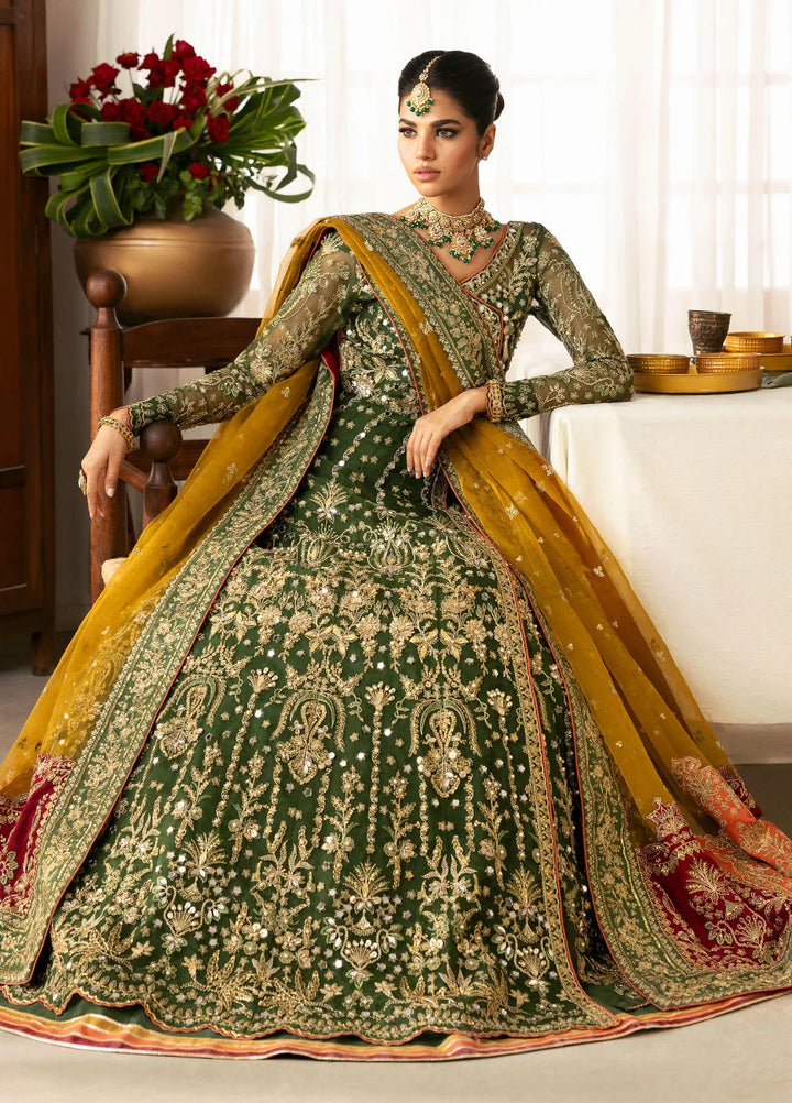 Chaandni by Gulaal Embroidered Organza Suits Unstitched 4 Piece GL24CH D-04 Maahru - Wedding Collection