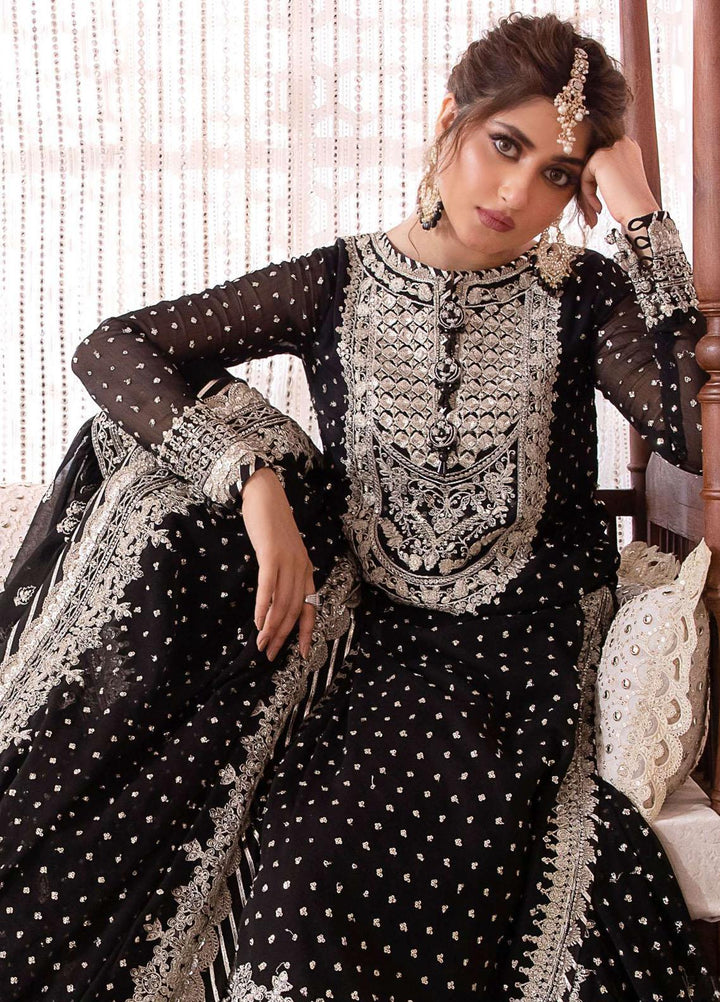 Chandni By Asim Jofa Embroidered Chiffon Suits Unstitched 3 Piece AJ23CH AJCC-03 - Luxury Collection