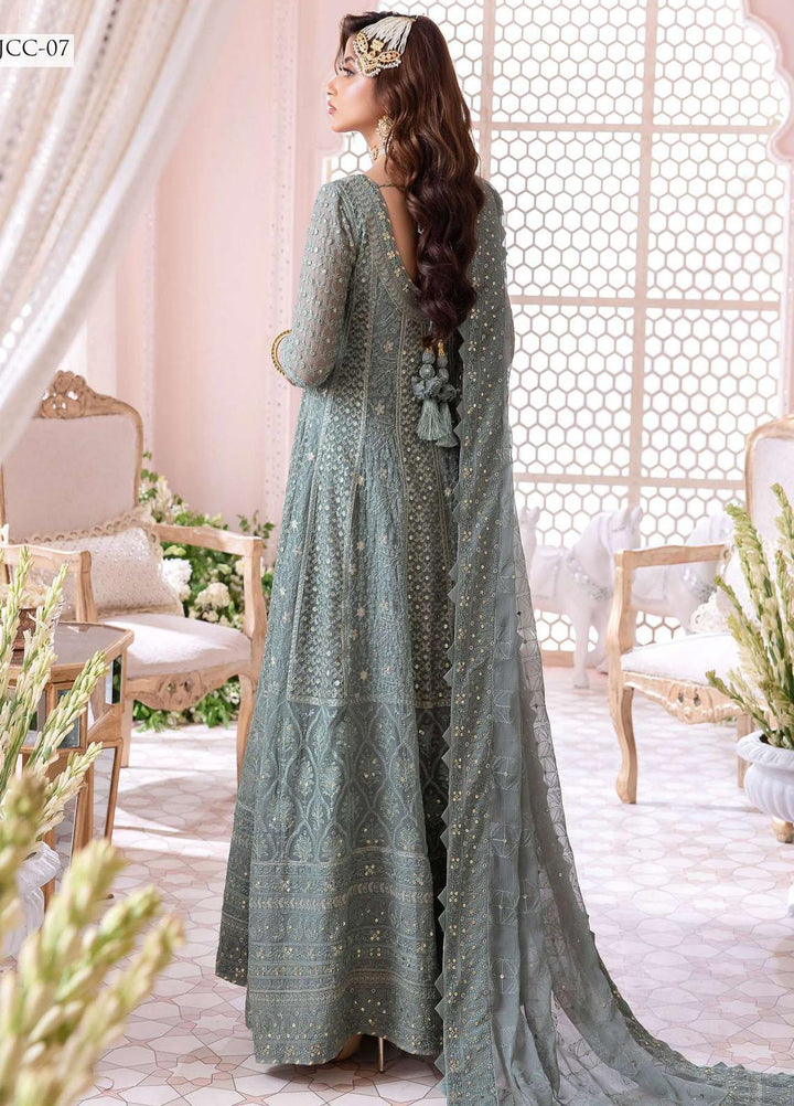 Chandni By Asim Jofa Embroidered Chiffon Suits Unstitched 3 Piece AJ23CH AJCC-07 - Luxury Collection