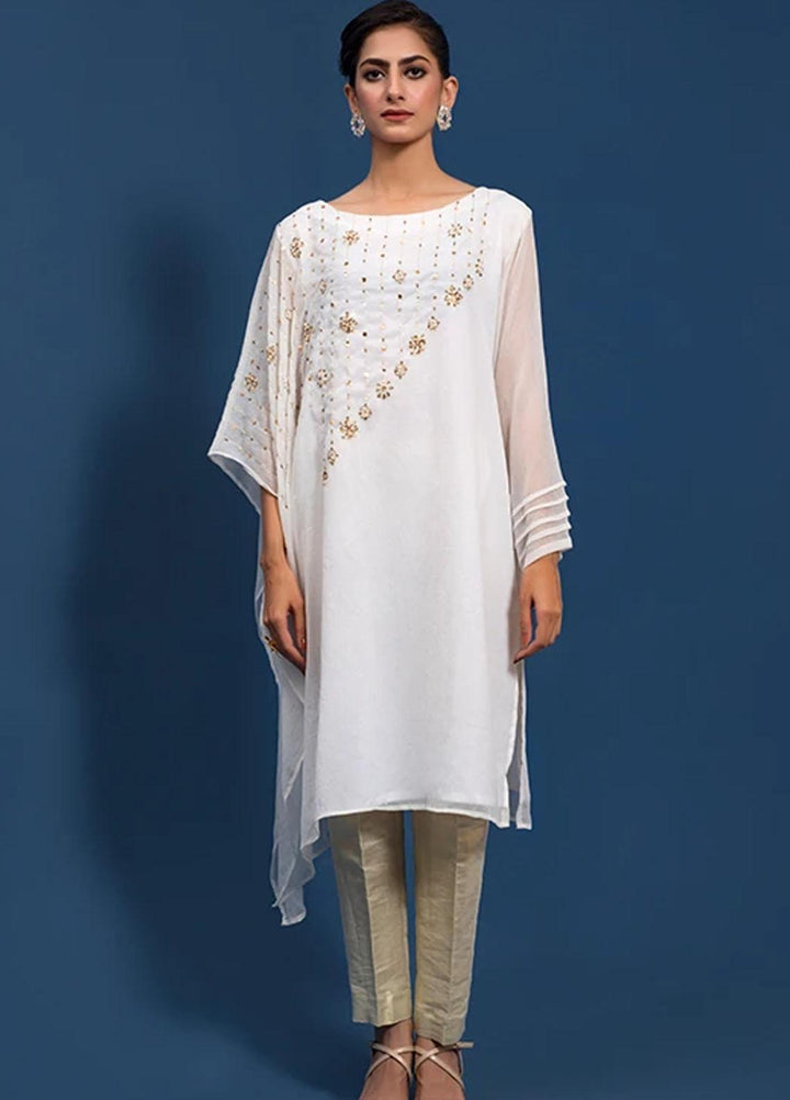 Change Festive Pret  Chiffon Shirt CK2383 White