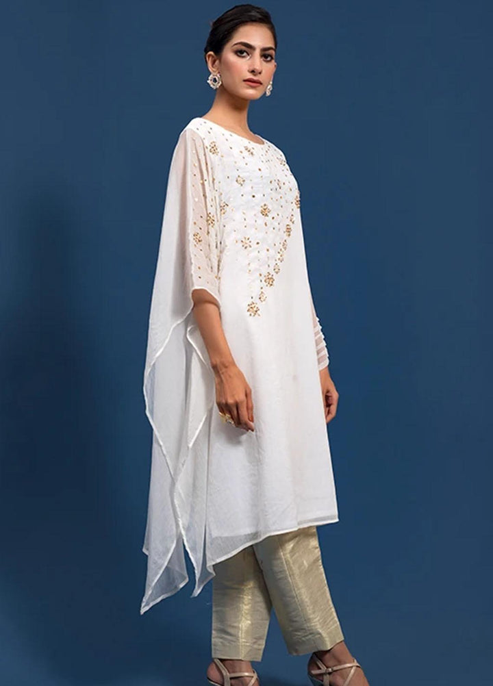 Change Festive Pret  Chiffon Shirt CK2383 White