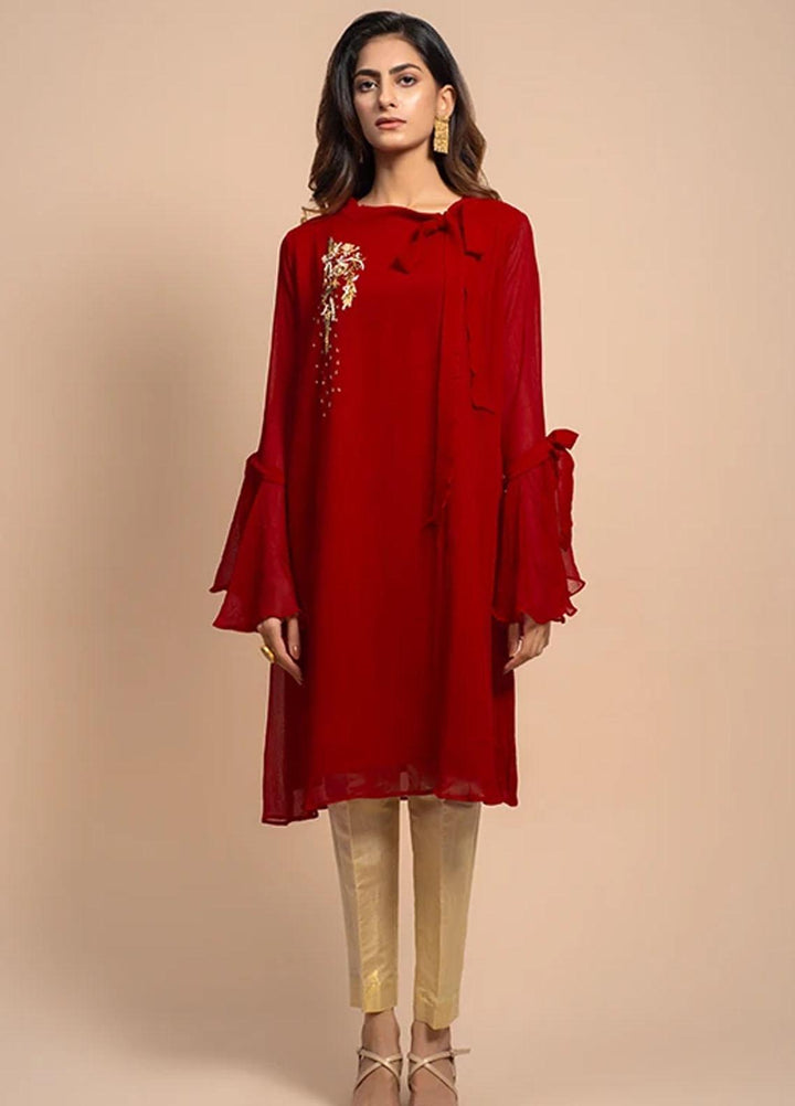 Change Festive Pret  Chiffon Shirt CK2417 Red