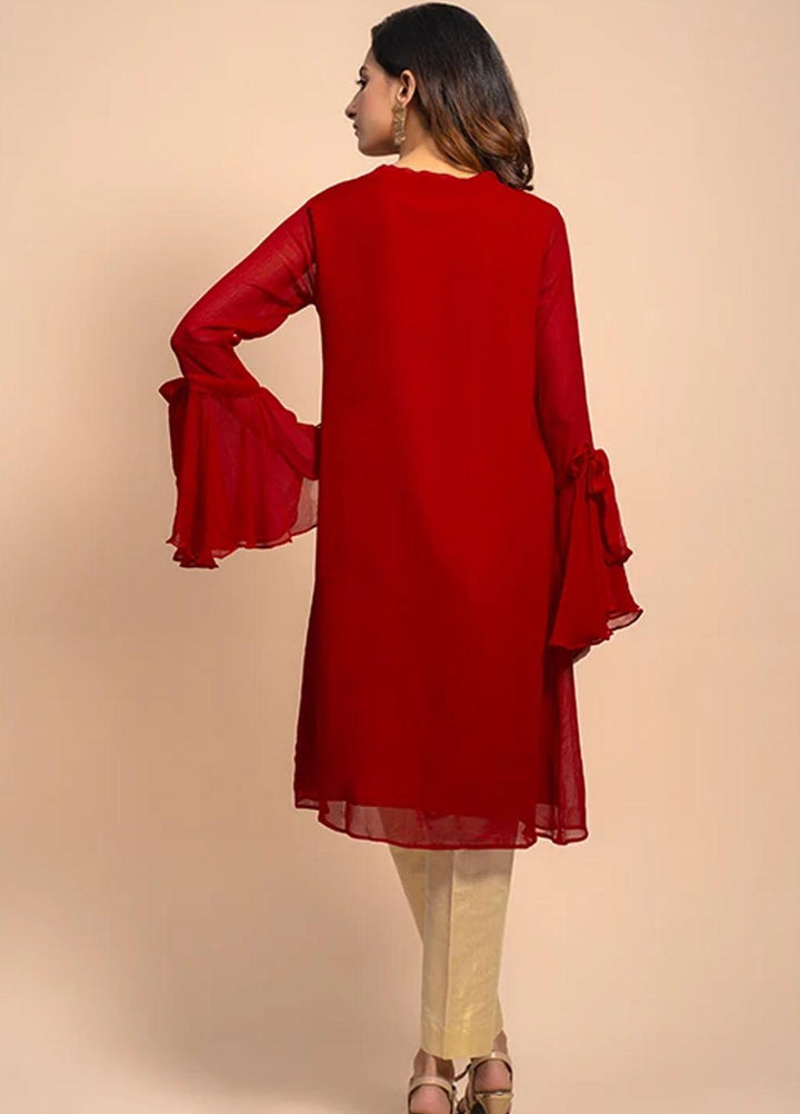 Change Festive Pret  Chiffon Shirt CK2417 Red