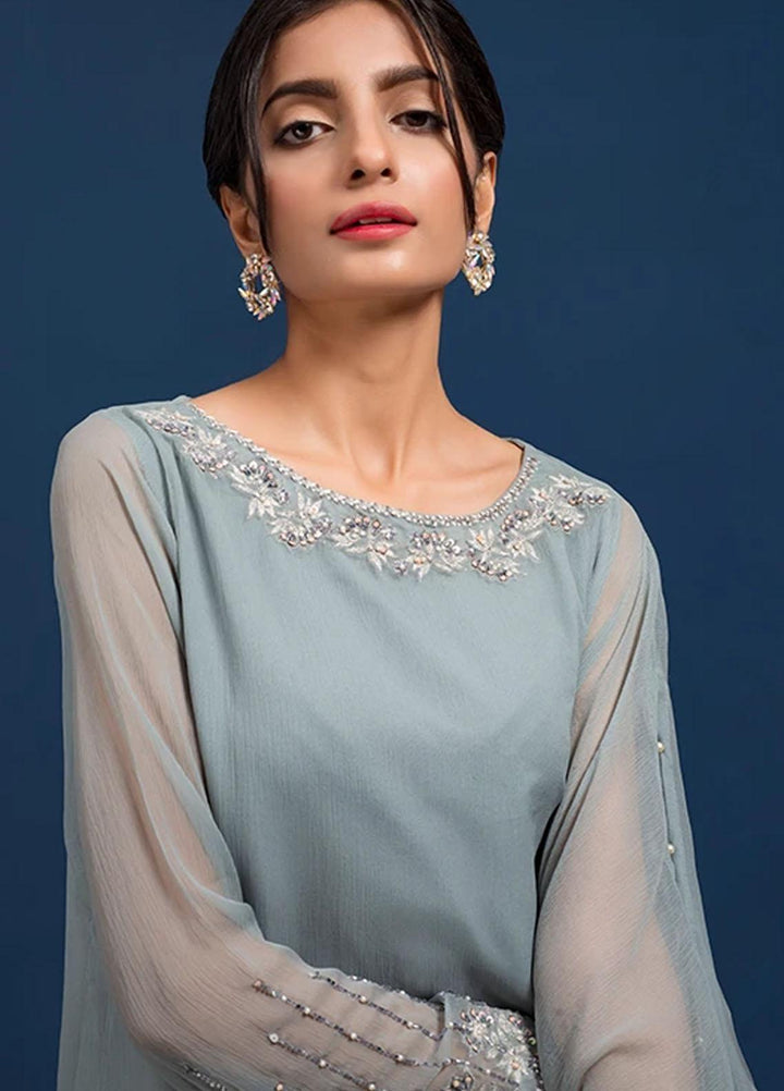 Change Festive Pret  Chiffon 2 Piece Suit CK2350 Ash Blue