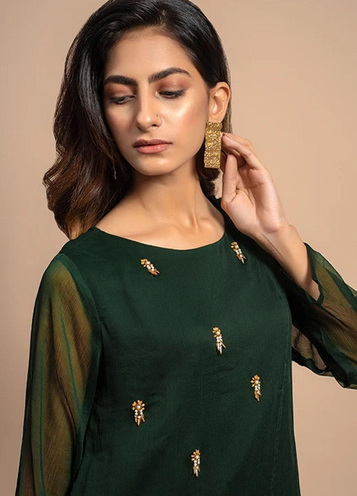 Change Festive Pret  Chiffon Shirt CK1892 Green