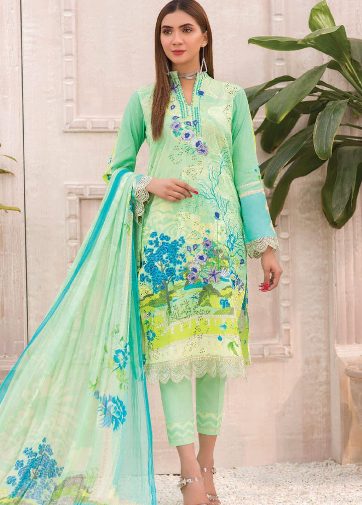 Change Embroidered Lawn Suits Unstitched 3 Piece CG21SR D-16 - Summer Collection