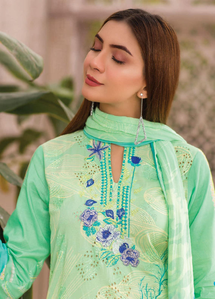 Change Embroidered Lawn Suits Unstitched 3 Piece CG21SR D-16 - Summer Collection