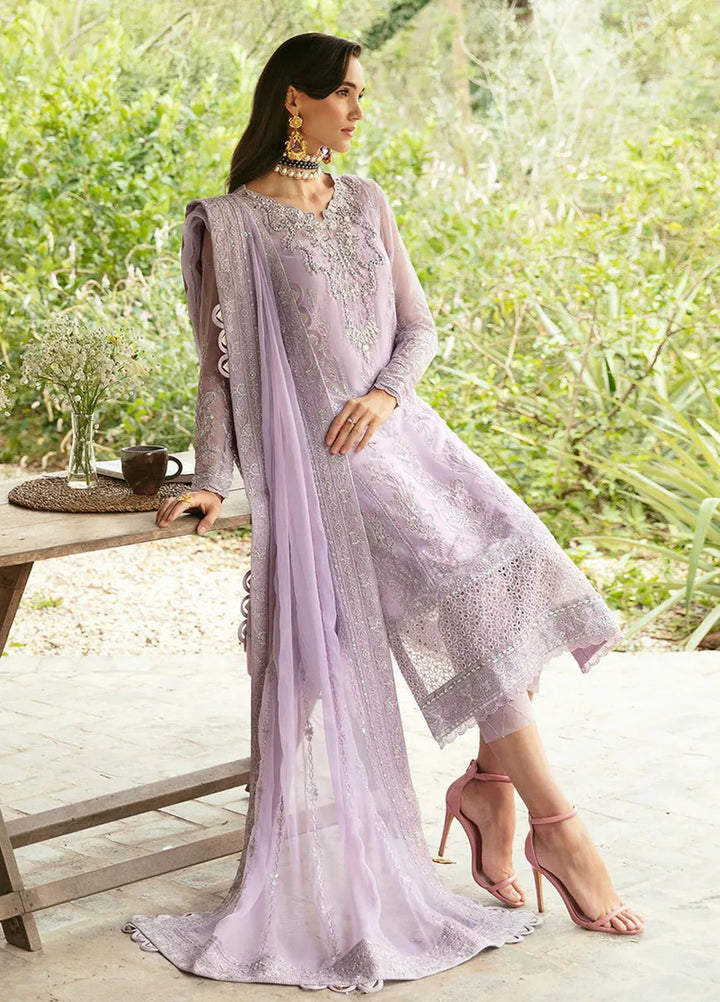 Chant D lAmour by Gulaal Pret Embroidered Chiffon Suit 4 Piece GL24CD D-07 Viola