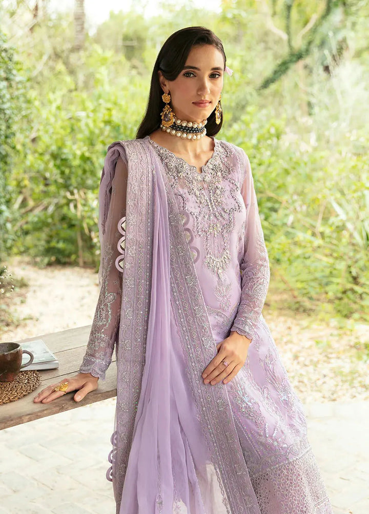 Chant D lAmour by Gulaal Pret Embroidered Chiffon Suit 4 Piece GL24CD D-07 Viola