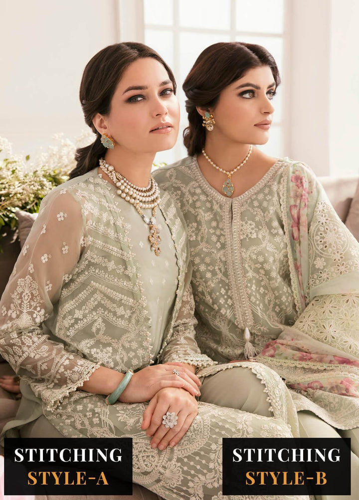 Chantelle By Baroque Embroidered Chiffon Suits Unstitched 3 Piece BQ23CH BQU-CH11-D01 - Luxury Formal Collection