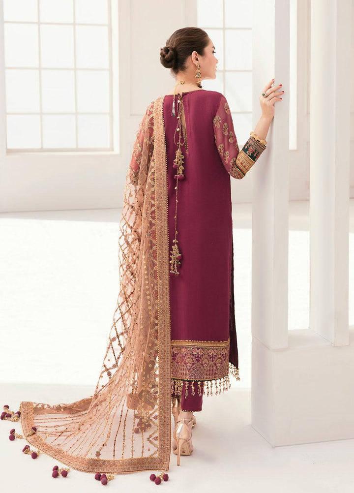 Chantelle By Baroque Embroidered Chiffon Suits Unstitched 3 Piece BQ23CH BQU-CH11-D02 - Luxury Formal Collection