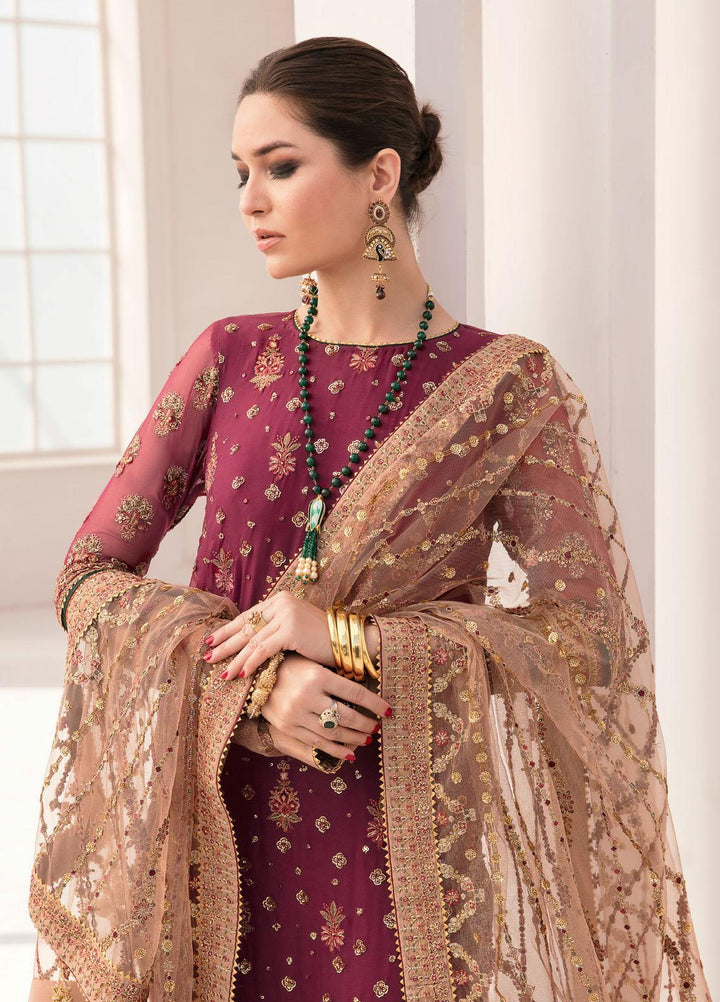 Chantelle By Baroque Embroidered Chiffon Suits Unstitched 3 Piece BQ23CH BQU-CH11-D02 - Luxury Formal Collection