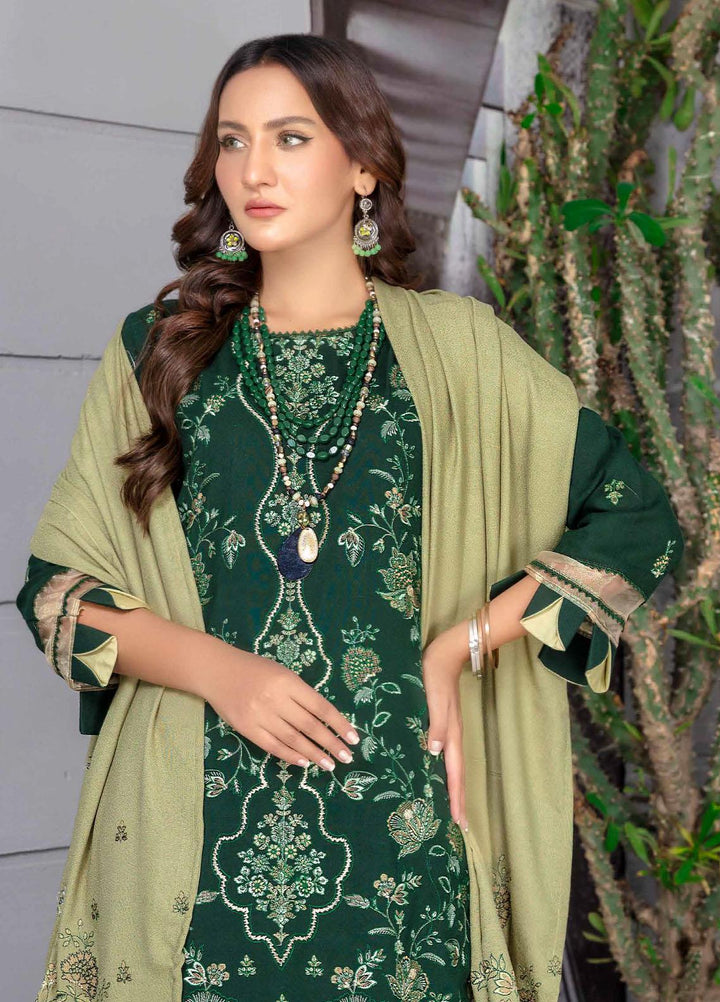 Chantilly De Lace By Aalaya Embroidered Dhanak Suits Unstitched 3 Piece ALY22CDL-V2 D-01 - Winter Collection