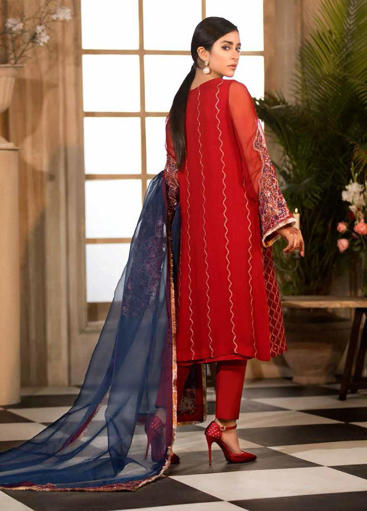 Allure By Charizma Embroidered Chiffon Suits Unstitched 3 Piece CRZ21-AE2 CAL/10 - Luxury Collection