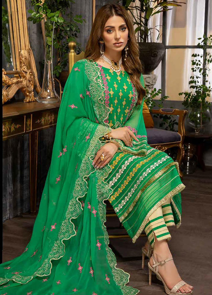 Charizma Embroidered Chiffon Suits Unstitched 3 Piece CRZ21-C6 CHM-43 - Festive Collection