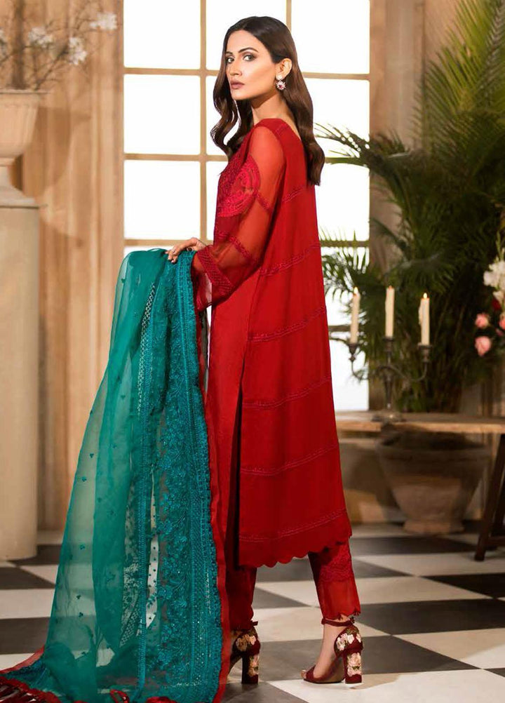 Charizma Embroidered Chiffon Suits Unstitched 3 Piece CRZ21-C6 CHM-44 - Festive Collection