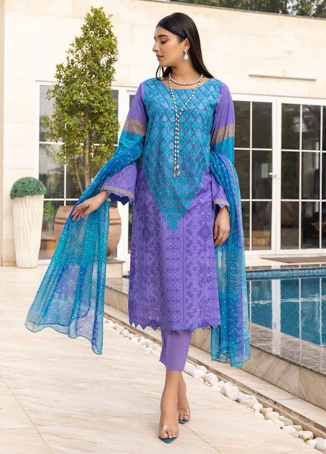 Charizma Combination Vol-02 Embroidered Lawn Unstitched 3Pc Suit CCW6-20