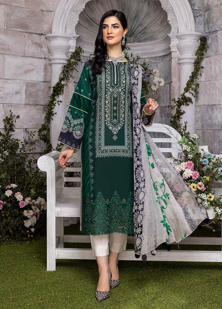 Charizma Embroidered Lawn Suits Unstitched 3 Piece CRZ22CBL-2 CCS-06 - Summer Collection