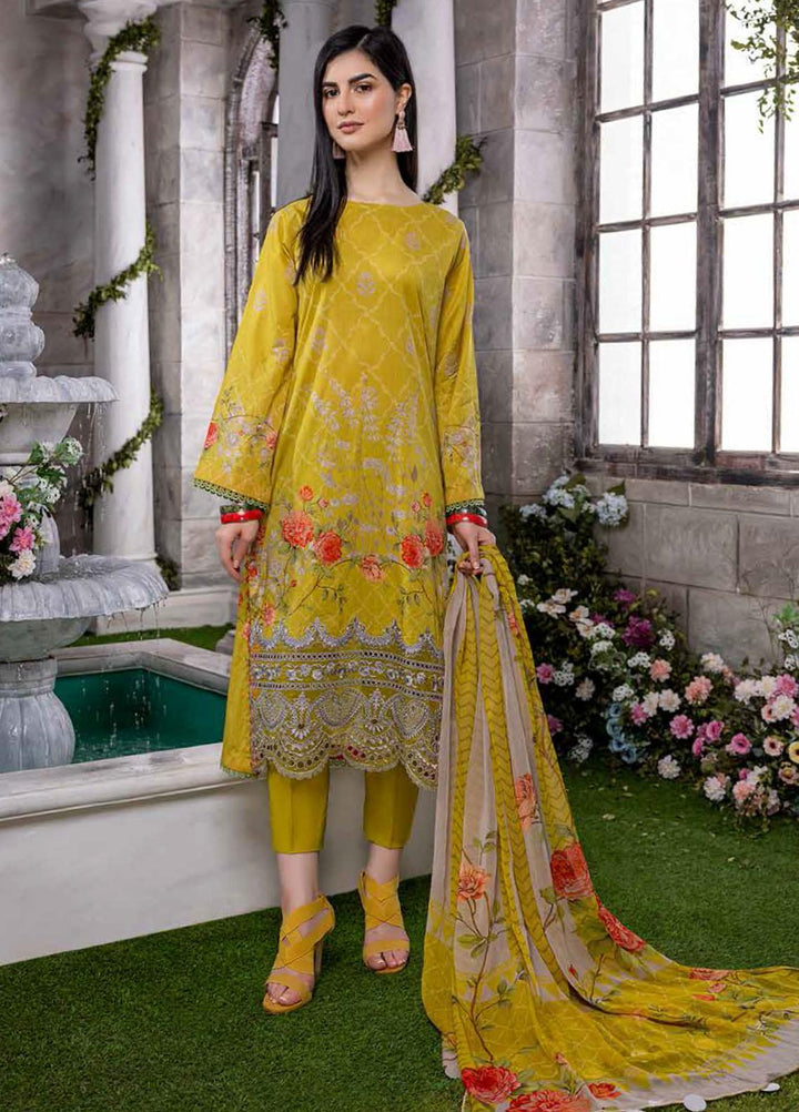 Charizma Embroidered Lawn Suits Unstitched 3 Piece CRZ22CBL-2 CCS-07 - Summer Collection