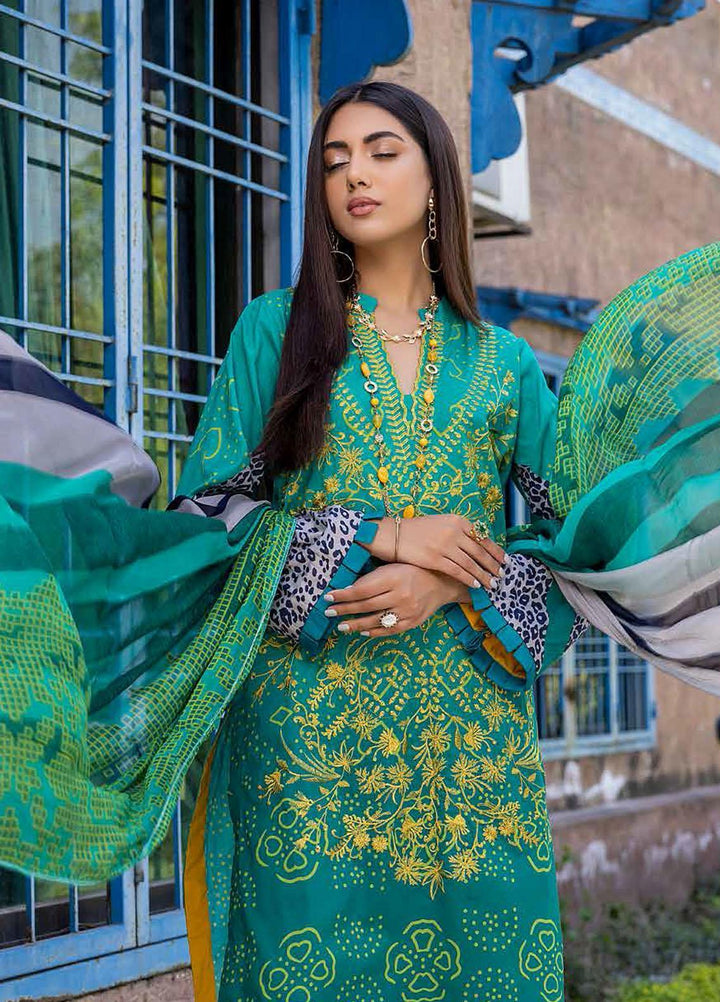 Charizma Embroidered Lawn Suits Unstitched 3 Piece CRZ22CBL-2 CCS-08-A - Summer Collection
