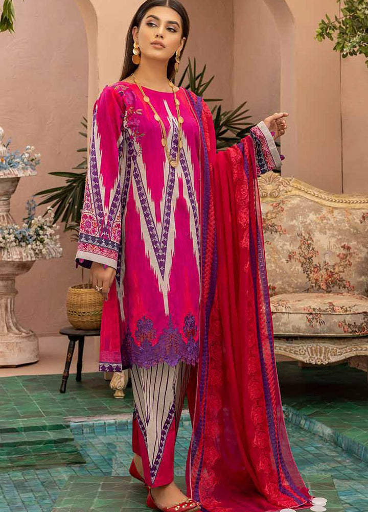 Charizma Embroidered Lawn Suits Unstitched 3 Piece CRZ22-C4 CCS-29 - Summer Collection