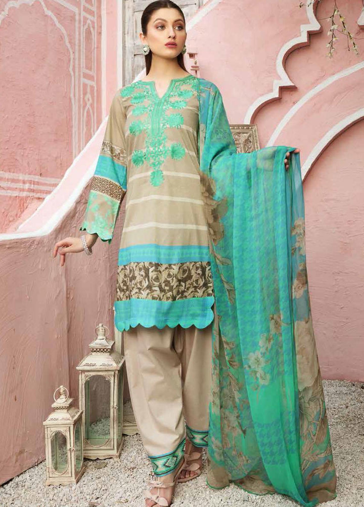 Charizma Embroidered Lawn Suits Unstitched 3 Piece CRZ21CB-1 CCW-04 - Summer Collection