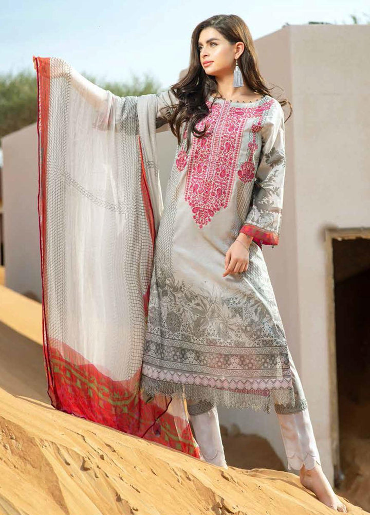 Charizma Embroidered Lawn Suits Unstitched 3 Piece CRZ21CB-1 CCW-05 - Summer Collection