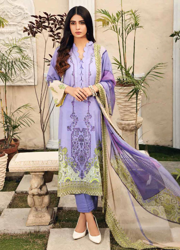 Charizma Embroidered Lawn Suits Unstitched 3 Piece CRZ21CB-1 CCW-10 - Summer Collection