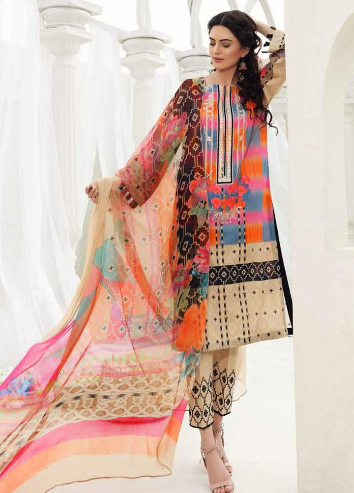 Charizma Embroidered Lawn Suits Unstitched 3 Piece CRZ21CB-1 CCW-13 - Summer Collection