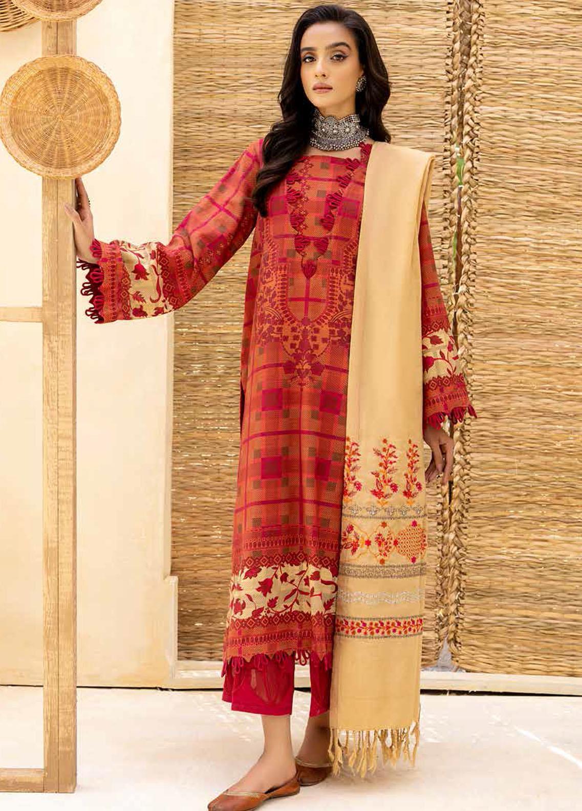 charizma unstitched dress sale with price winter Charizma Poshmine Vol-1 Unstitched Winter Collection 2025