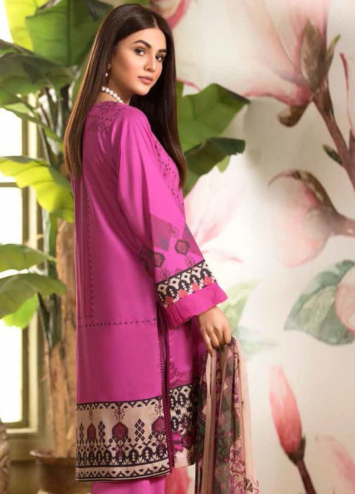 Charizma Embroidered Lawn Suits Unstitched 3 Piece CRZ21C-1 CEL-02 - Summer Collection