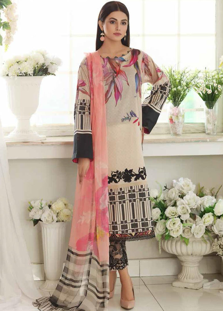 Charizma Embroidered Lawn Suits Unstitched 3 Piece CRZ21C-1 CEL-05 - Summer Collection