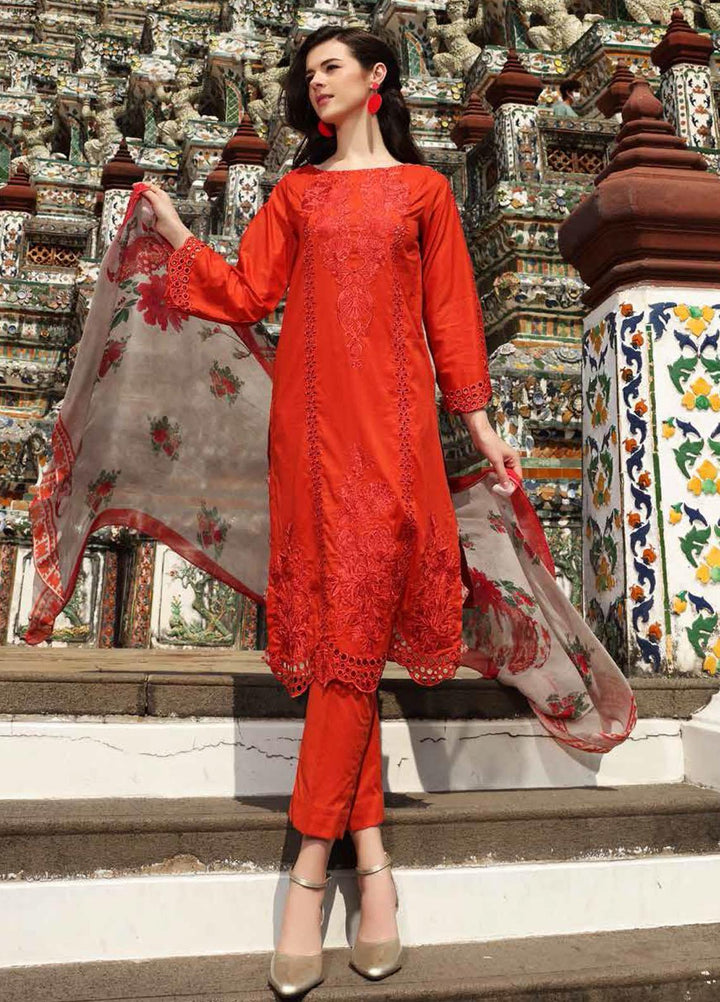 Charizma Embroidered Lawn Suits Unstitched 3 Piece CRZ22EL CEL-01 - Summer Collection