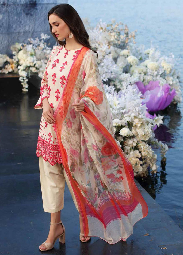 Charizma Embroidered Lawn Suits Unstitched 3 Piece CRZ22EL CEL-03 - Summer Collection