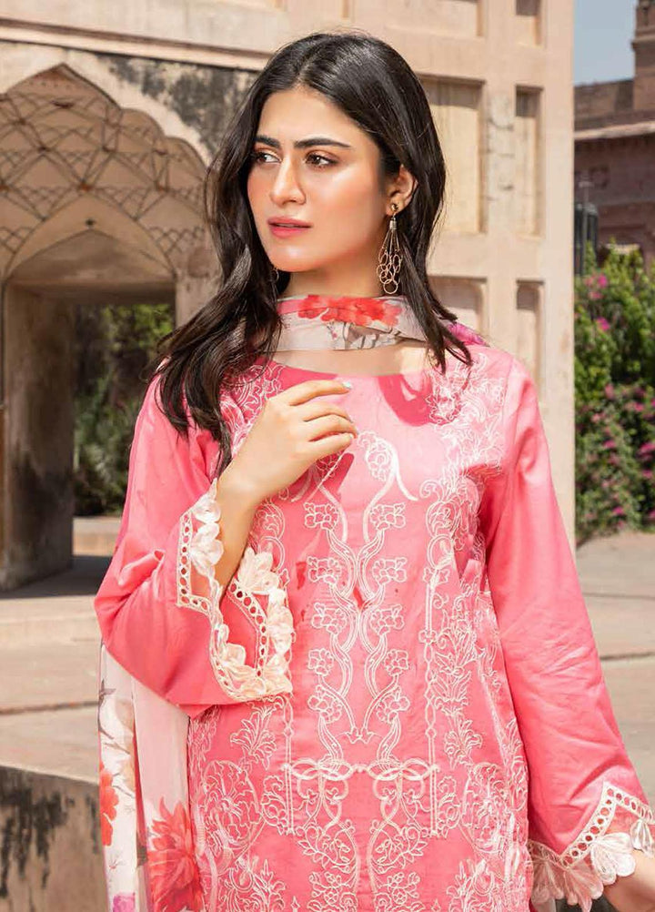 Charizma Embroidered Lawn Suits Unstitched 3 Piece CRZ22EL CEL-08 - Summer Collection