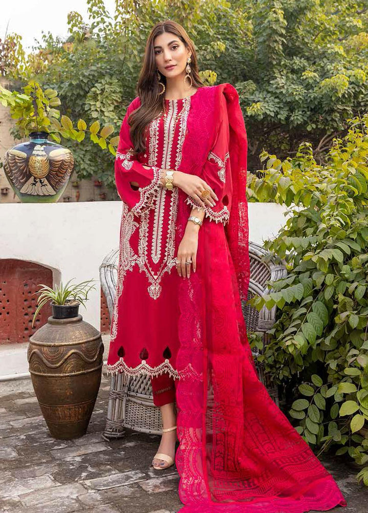 Charizma Embroidered Lawn Suits Unstitched 3 Piece CRZ22LK CLK-06 - Summer Collection
