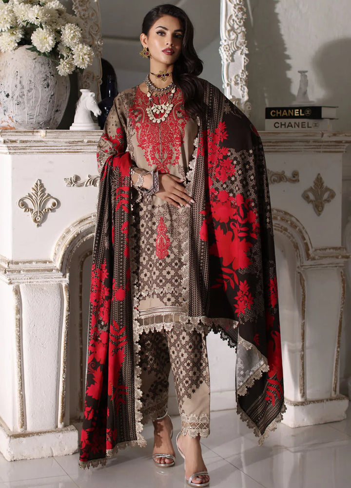 Charizma Embroidered Linen Suit Unstitched 3 Piece CRZ24VW CVW4-04 - Winter Collection