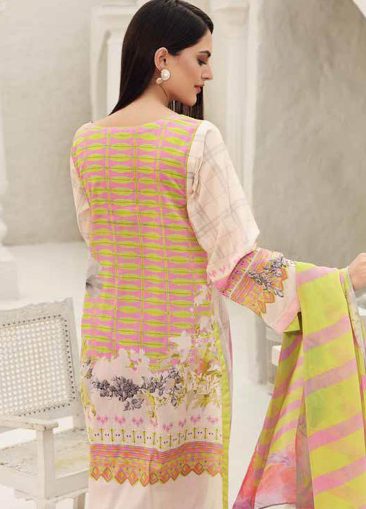 Charizma Embroidered Lawn Suits Unstitched 3 Piece CRZ21IF IN-30-B - Summer Collection