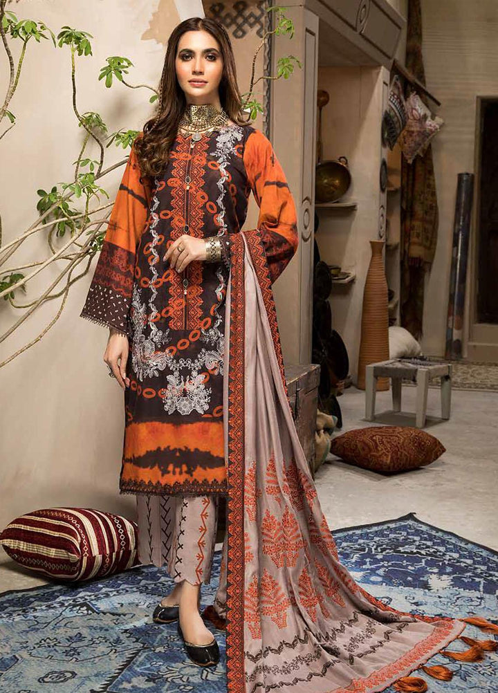 Charizma Embroidered Khaddar Suits Unstitched 3 Piece CRZ21NF CNW-01 - Winter Collection