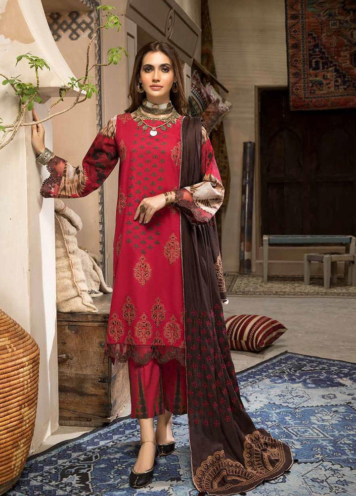 Charizma Embroidered Khaddar Suits Unstitched 3 Piece CRZ21NF CNW-04 - Winter Collection