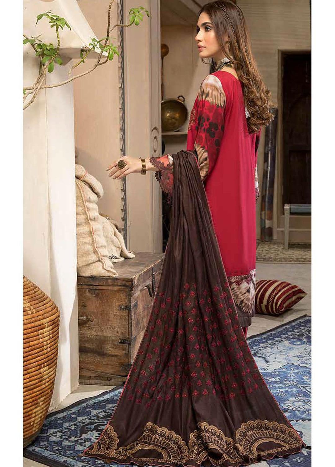 Charizma Embroidered Khaddar Suits Unstitched 3 Piece CRZ21NF CNW-04 - Winter Collection