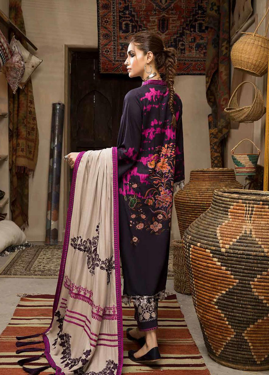 Charizma Embroidered Khaddar Suits Unstitched 3 Piece CRZ21NF CNW-05 - Winter Collection