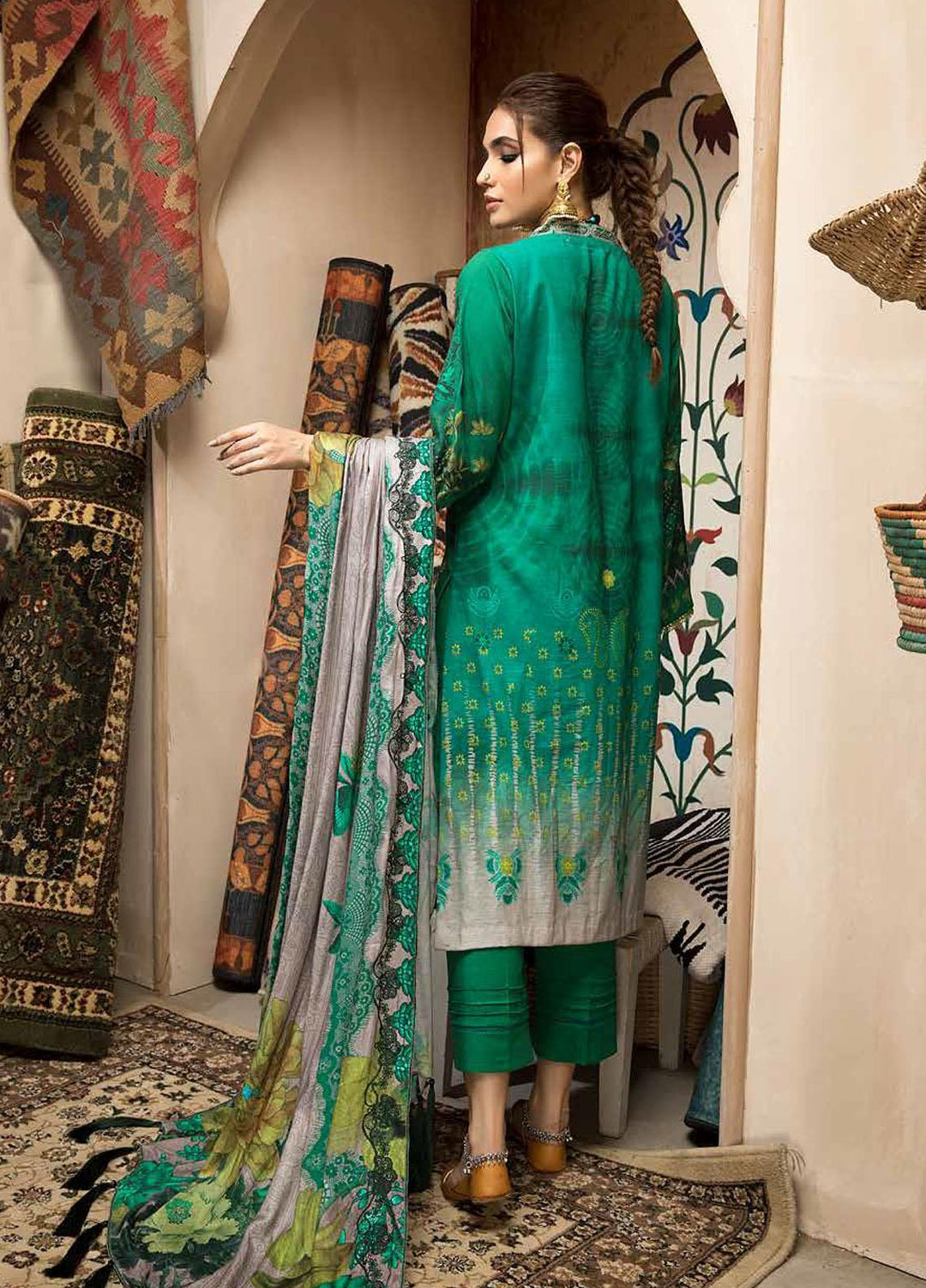 Charizma Embroidered Khaddar Suits Unstitched 3 Piece CRZ21NF CNW-06 - Winter Collection
