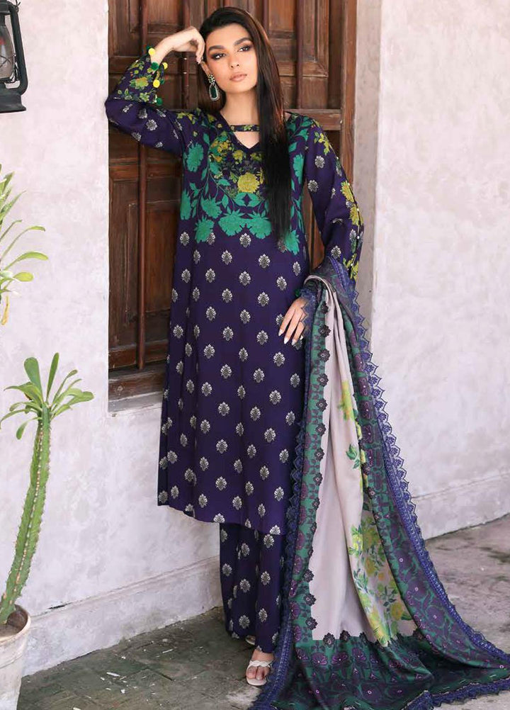 Charizma Embroidered Slub Suits Unstitched 3 Piece CRZ23PM CPMW3-07 - Winter Collection